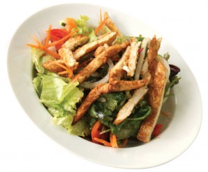 Chicken salad at Shoshana Restaurant, Bangkok