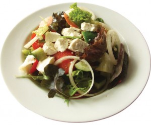 Greek salad at Shoshana Restaurant, Bangkok
