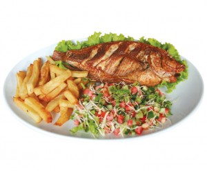 Fried fish at Shoshana Restaurant, Bangkok