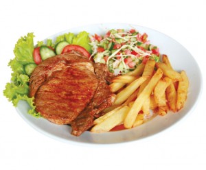 Beef steak at Shoshana Restaurant, Bangkok