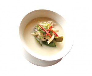 Tom kha kai at Shoshana Restaurant, Bangkok