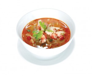 Tom yum koong at Shoshana Restaurant, Bangkok