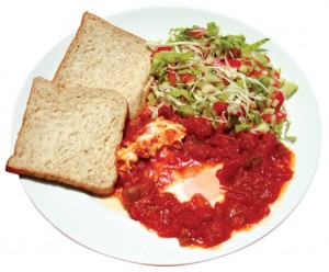 Israeli breakfast at Shoshana Restaurant, Bangkok